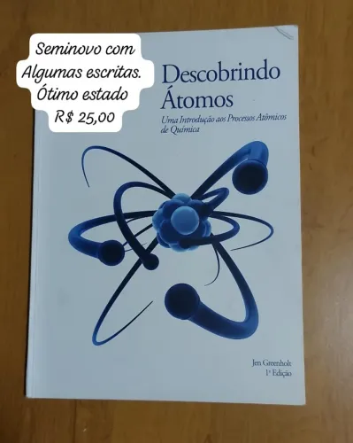 Livro Descobrindo Átomos, 1a Edição Jen Greenholt