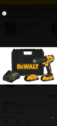 Vendo Parafusadeira Dewalt 20 v