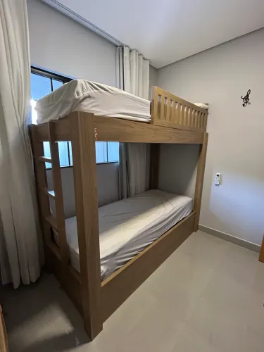 Beliche MDF + 2 colchões - Conjunto Completo