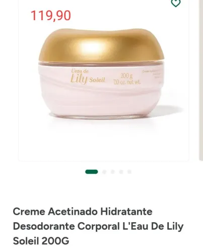 Creme acetinado Lily