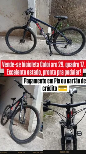 Bicicleta Caloi 29, quadro 17