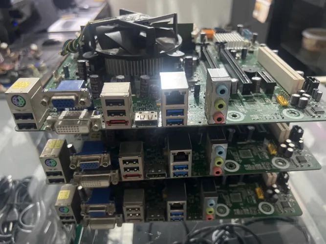 Lote placa mãe positivo +processador i5+ memória 4gb 