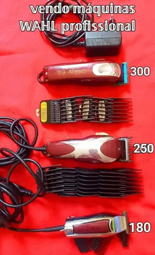 Vendo minhas máquinas da WAHL, usadas em bom Estado, cortando bem.