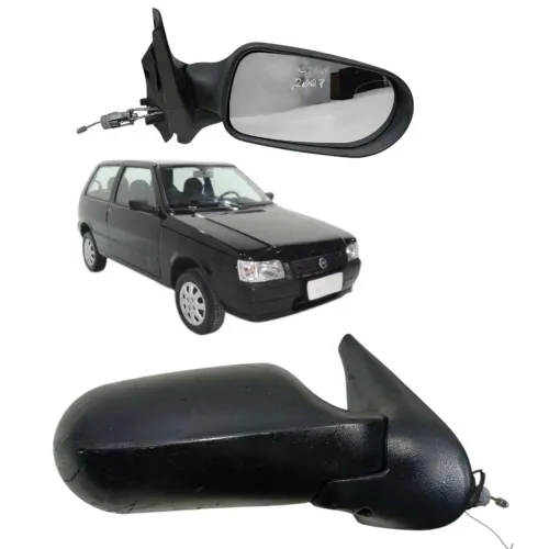 Retrovisor Fiat Uno 2005 A 2010 Direito Manual