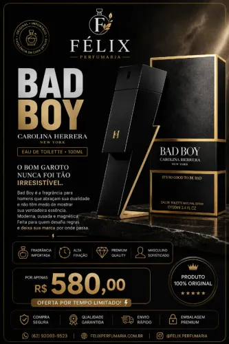 Perfume Carolina Herrera Bad Boy 100ml Original