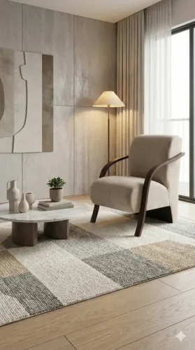 Poltrona Indivudual Veludo Braço de Madeira