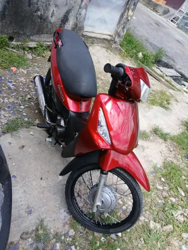 Biz 125 2008 pintura geral nova vermelho kendy 3.800
