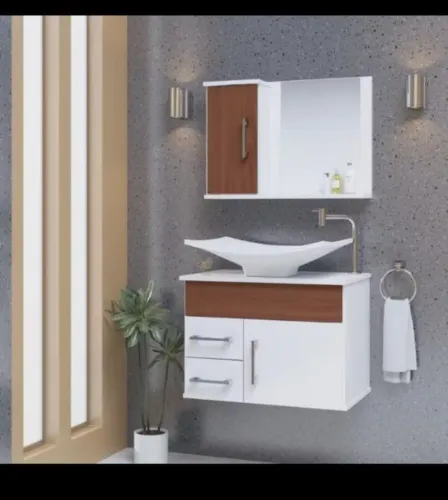 Vendo cabinete aéreo de banheiro,e armarinho com espelho com pequenos variações