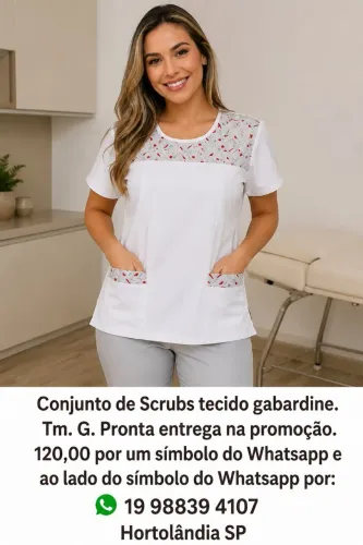 Jalecos e Scrubs unisex varejo. Produtos novos direto da Fábrica. 