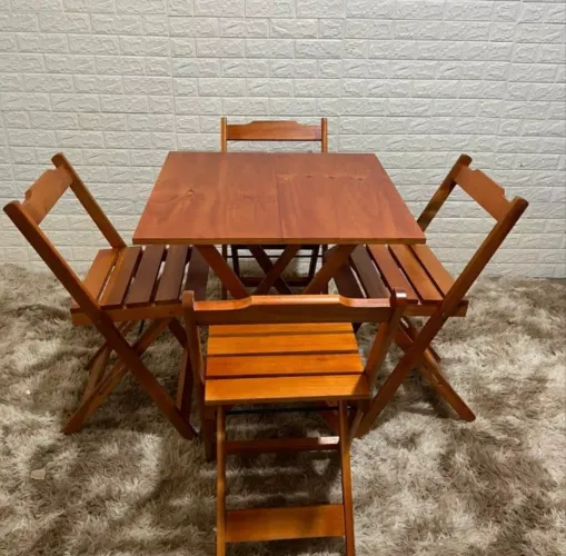 Conjunto de mesas e cadeiras para bar e bistrô 
