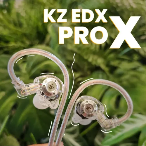 Fone KZ EDX Pro X com Microfone | Retorno de Palco In-Ear | Som Hi-Fi Profissional