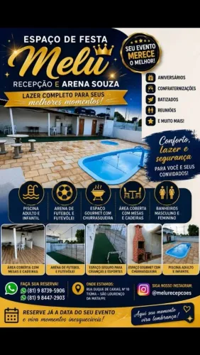 Espaço de festa, eventos, lazer e etc