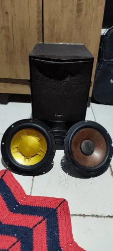 subwoofer passivo + 2 auto falante de grave Leia
