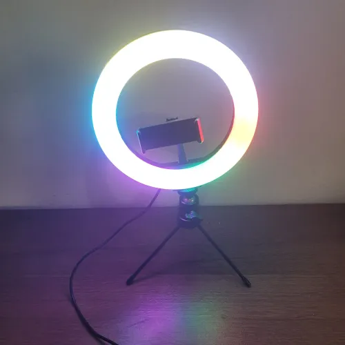 OFERTA Ring Light 8 Polegadas/20cm RGB (branco e colorido)