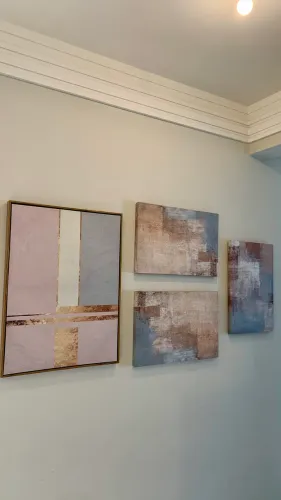 Kit com 4 Quadros Decorativos - Delicados e Elegantes