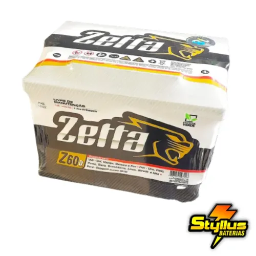 Bateria Zetta 60ah nova segunda linha da Moura