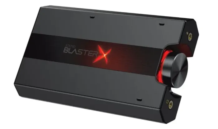 PLACA DE SOM DAC AMPLIFICADORA GAMER CREATIVE SOUND BLASTER X PRO-GAMING G5 PRETO