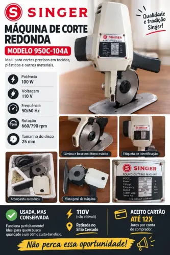 Maquina de corte singer