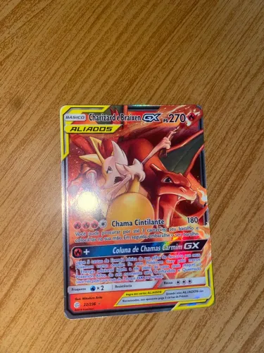 Carta Pokémon charizard e braixen 