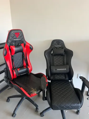 02 cadeira gamer thunderx3 pelo preço de uma