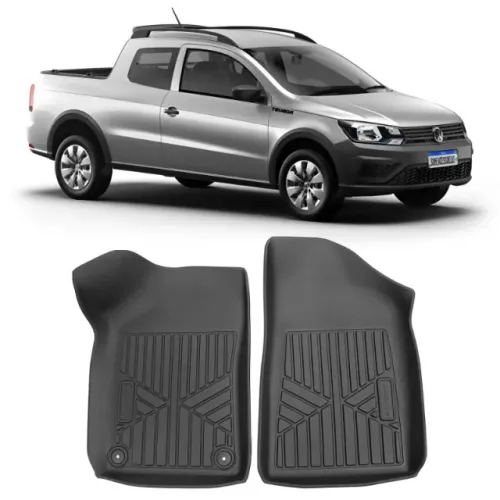 Jogo Tapete Interno Adaptável A Volkswagen Saveiro 