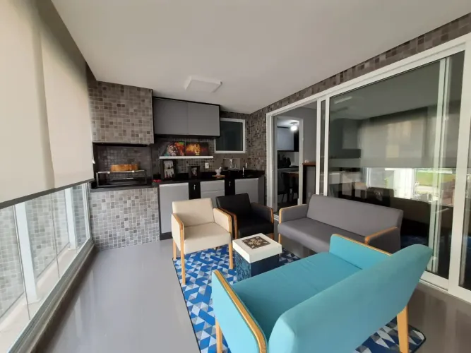 EXCELENTE APARTAMENTO 3 SUITES - 2 VAGAS - VARANDA FECHADA COM VIDRO E COM VISTA PANORÂMIC