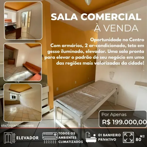 SALA A VENDA 5 AMBIENTES SEPARADOS 80m² NO CENTRO DE JUIZ DE FORA | OPORTUNIDADE UNICA NA