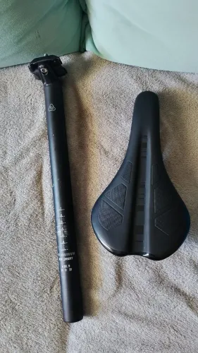 Canote alumínio ITM + selim velo mtb/speed/gravel
