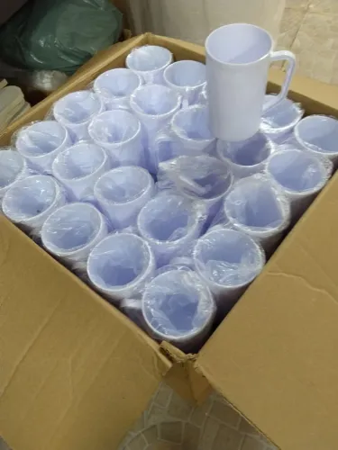 Caneca acrílica chopp branca 450ml