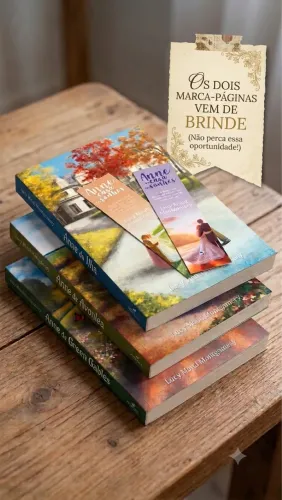 Trilogia Anne de Green Gables (3 Livros) + 2 Marca-Páginas de Brinde!