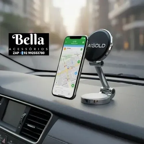 SUPORTE CELULAR CARRO MAGNÉTICO DOBRÁVEL