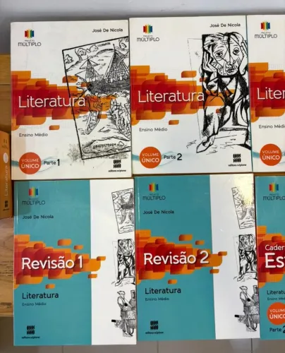 Livro Projeto Múltiplo Literatura Ensino Médio José de Nicola Volume Único Editora Scipio