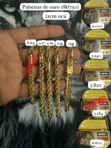 Pulseiras de ouro