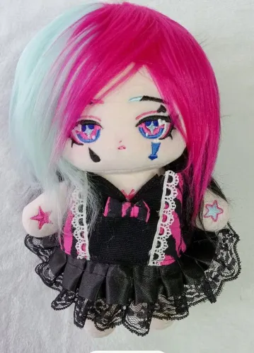 Boneca aeme emo gótico 20cm acompanha roupa