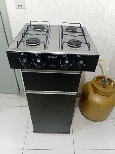 Mini fogão com armário de suporte 