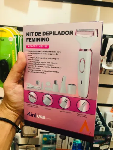 Depilador Feminino Recarregavel - 4 em 1
