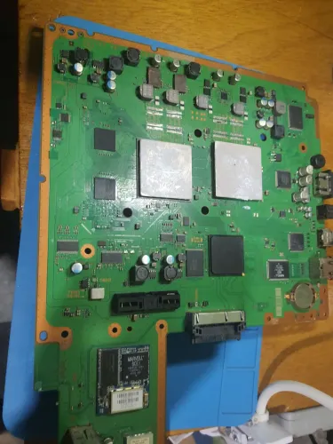 Placa Mãe ps3 com  curto. 