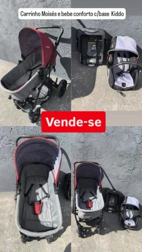 Carrinho de bebê Kiddo + cadeirinha bebe conforto