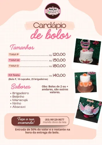 Bolos e festa 