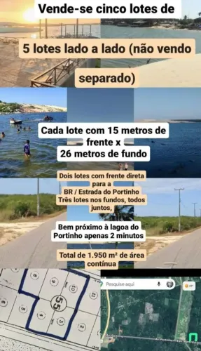 Terreno às margens da lagoa do postinho a menos de um quilômetro e meio na beira da pista