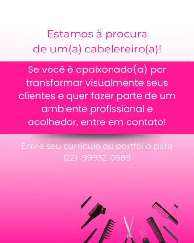 Vaga Cabelereira e Manicure