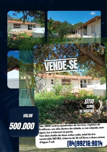 Sítio dentro da cidade na Serra de Martins