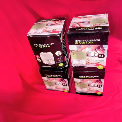 Kit 3 processador de cozinha triturador de alimentos USB 