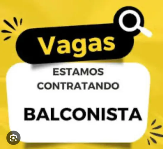 Vaga de balconista 