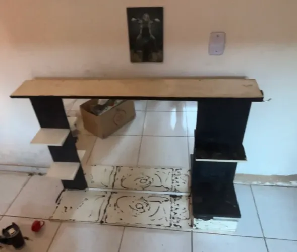 Bancada para barbearia