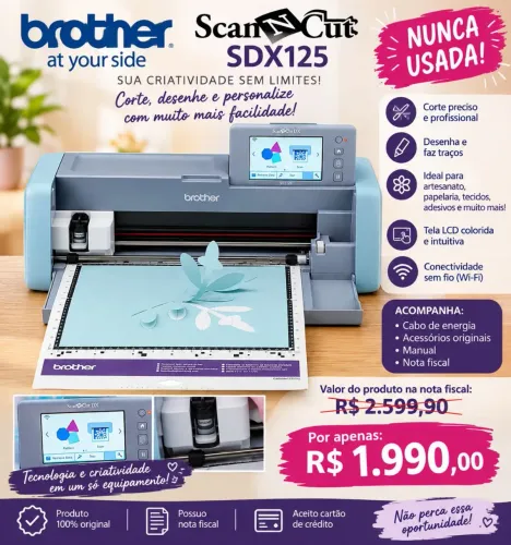 Máquina de corte Scanncut brother sdx 125