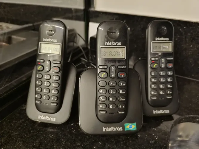 Telefone sem fio + 2 ramais Intelbras 