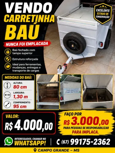 Carretinha baú