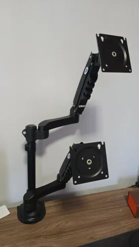 Suporte de mesa articulado para 2 monitores