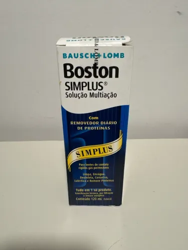 Limpador de Lentes de Contato Bausch + Lomb Boston Simplus 120ml